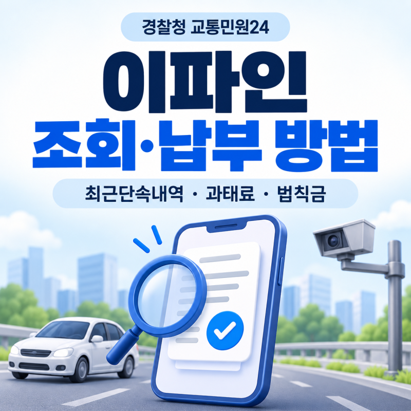 이파인 조회 방법, 최근단속내역·과태료·범칙금 납부까지