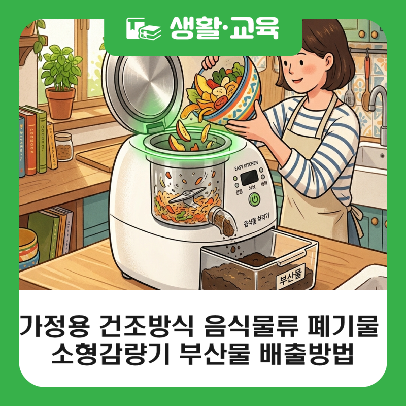 강북구 가정용 건조방식 음식물류 폐기물 소형감량기 부산물 배출방법 일부 변경 안내(2026.10....