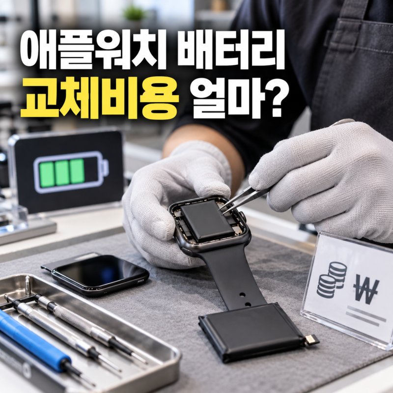 애플워치 배터리 교체비용, 모델별 공식 견적 확인방법