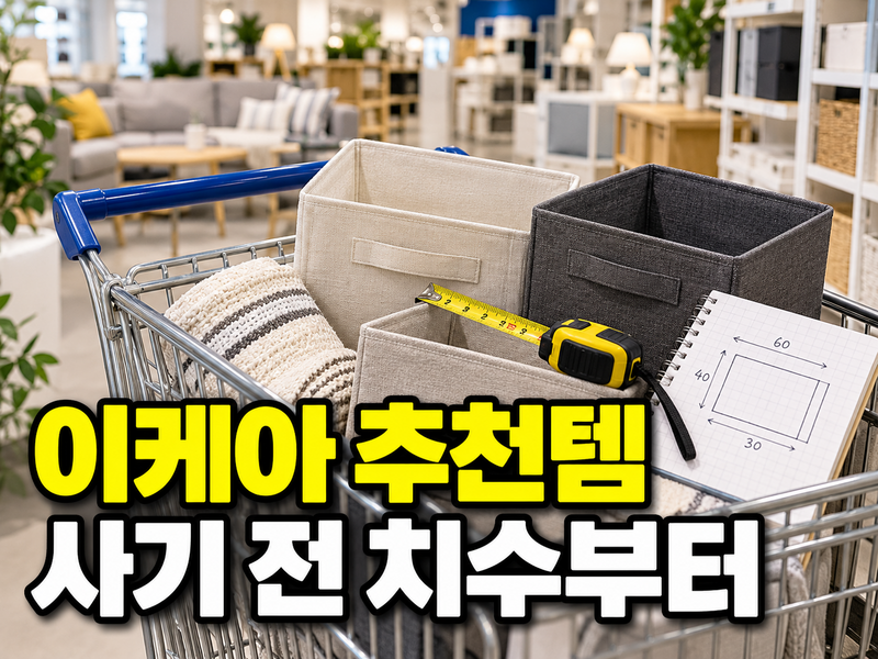 이케아 추천템, 수납용품은 사기 전에 치수부터 재고 가