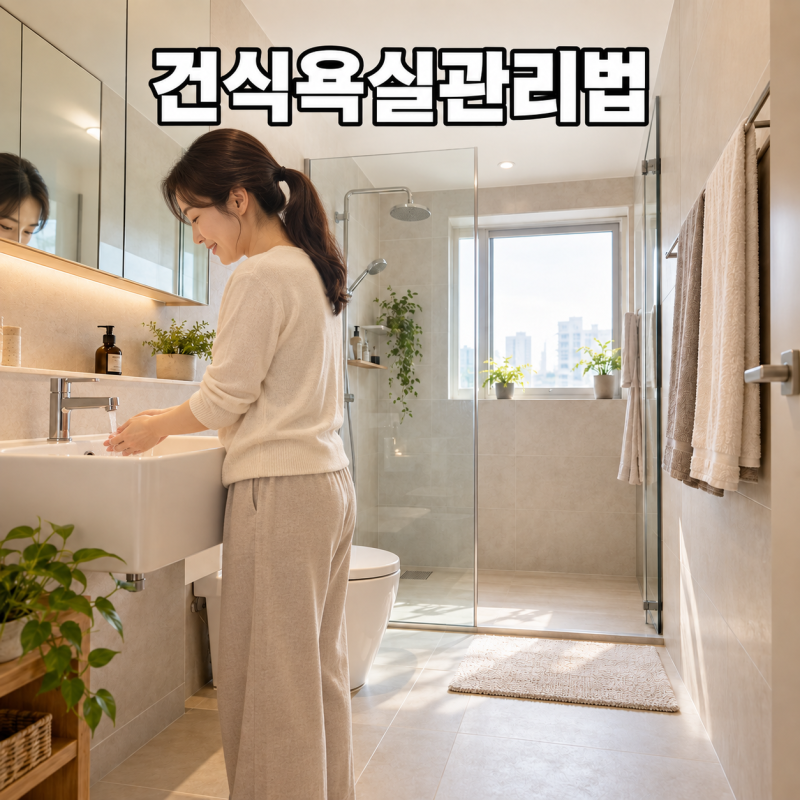 건식 욕실 만드는 법, 화장실 물기 제거부터 욕실 청소까지 편해지는 관리법