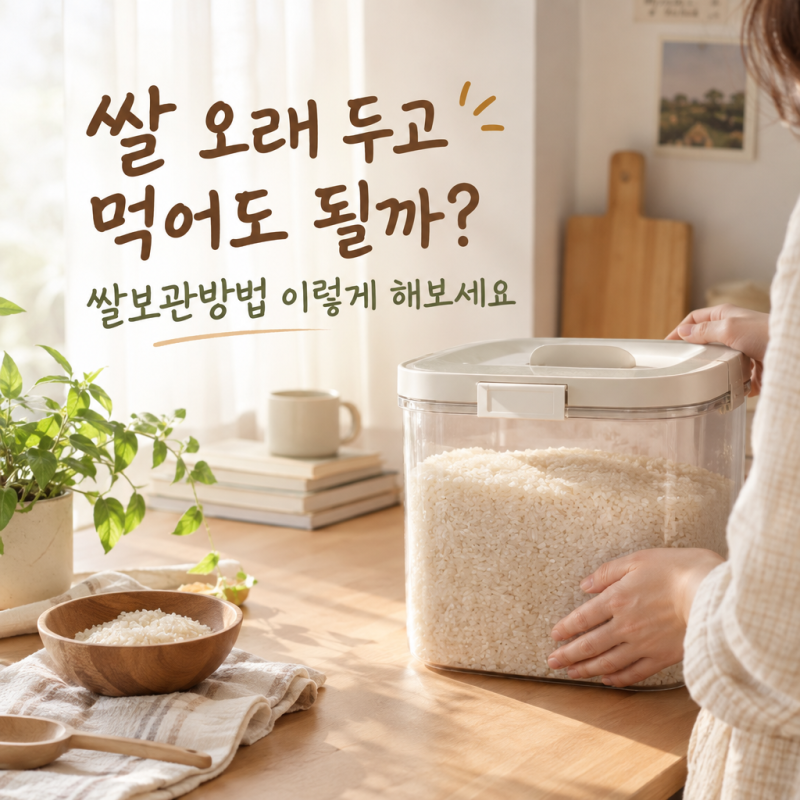 쌀 오래 두고 먹어도 될까? 쌀보관방법 이렇게 해보세요