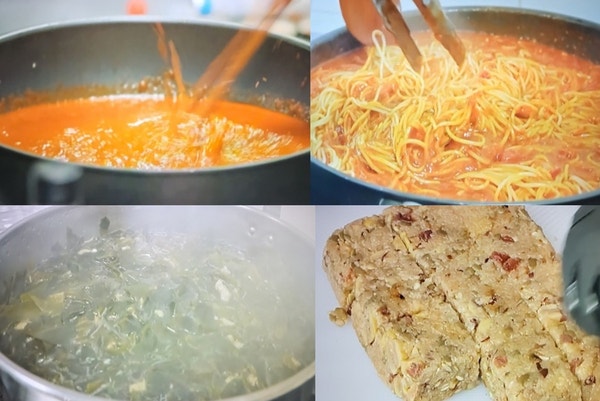 언니네산지직송3 염정아 토마토파스타 소스 만들기 소고기돌미역국 만드는법 약밥 9회 레시....