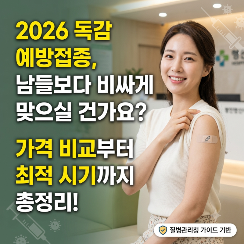2026 독감예방접종 시기 및 가격 가이드 | 무료 대상, 병원 조회, 유의사항까지 총정리