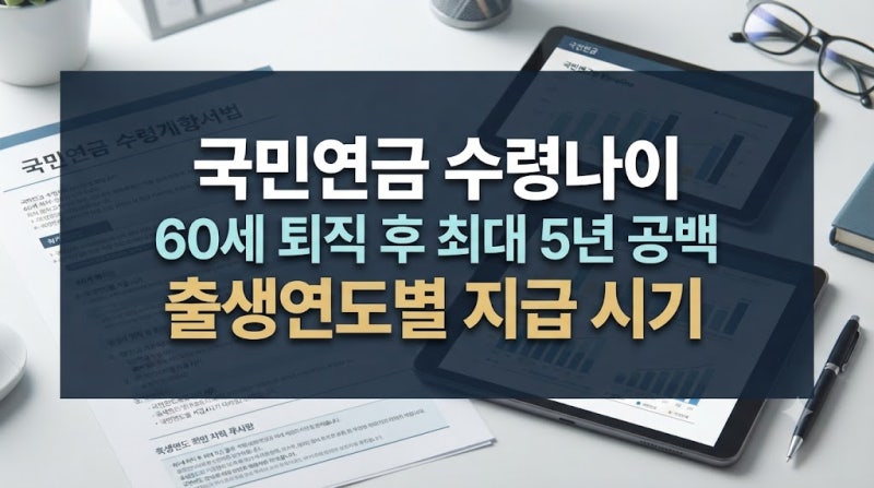 60세에 퇴직하면 연금은 언제 나올까? 정년 국민연금 공백의 숨겨진 진실