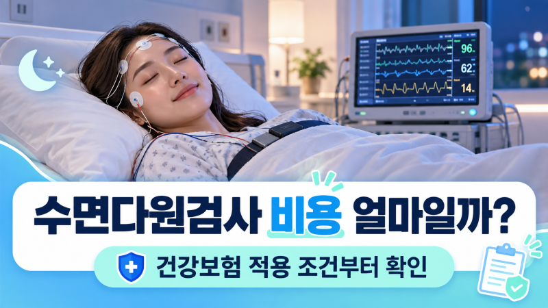 수면다원검사 비용 얼마일까? 건강보험 적용 조건과 검사 방법