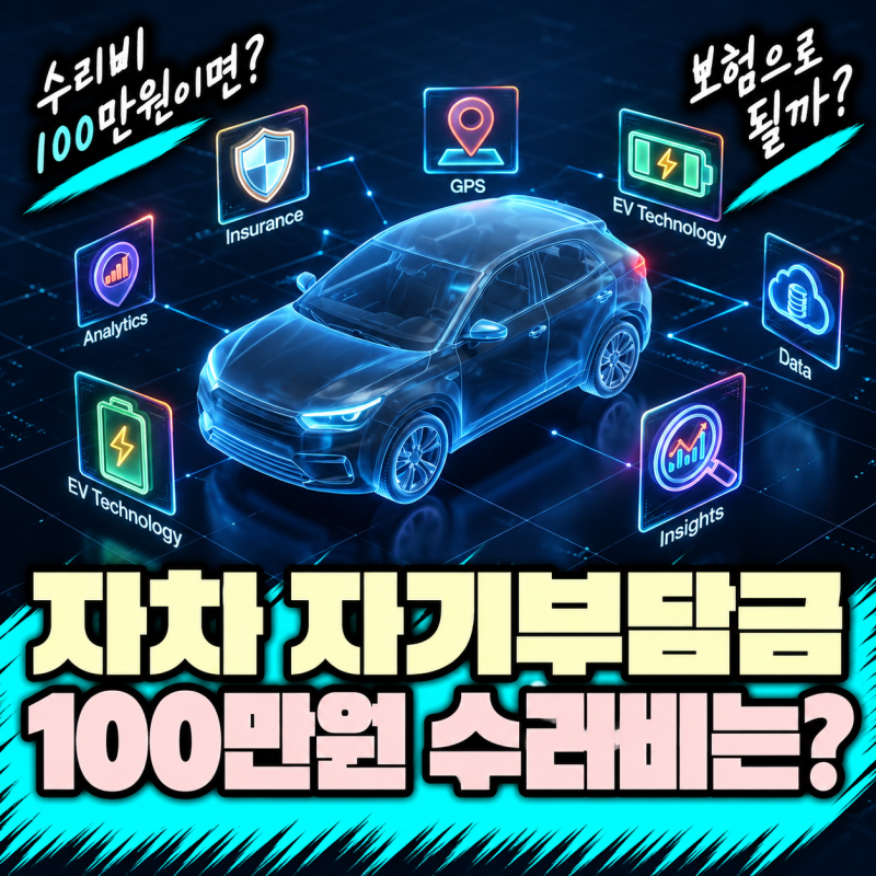 자동차보험 자차 자기부담금 계산｜수리비 100만원이면 20만원만 내면 될까