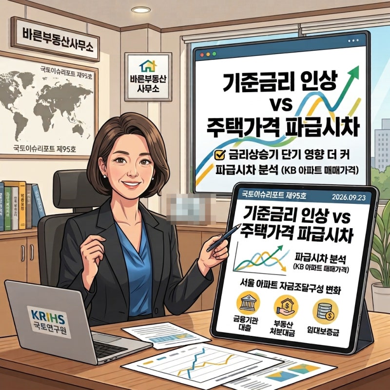 금리 올랐는데 집값은? 국토연구원 보고서가 밝힌 6개월의 시차!