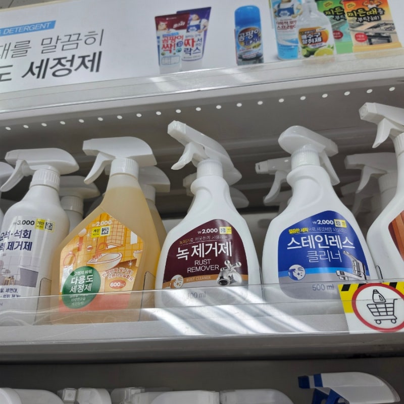 다이소들리면 꼭 쟁여 와야 하는 욕실청소템 녹지제거!