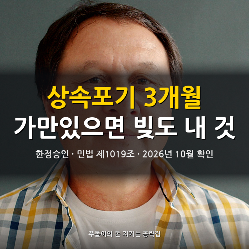 “가만있으면 빚도 물려받습니다" 상속 실수 1위 상속포기 한정승인