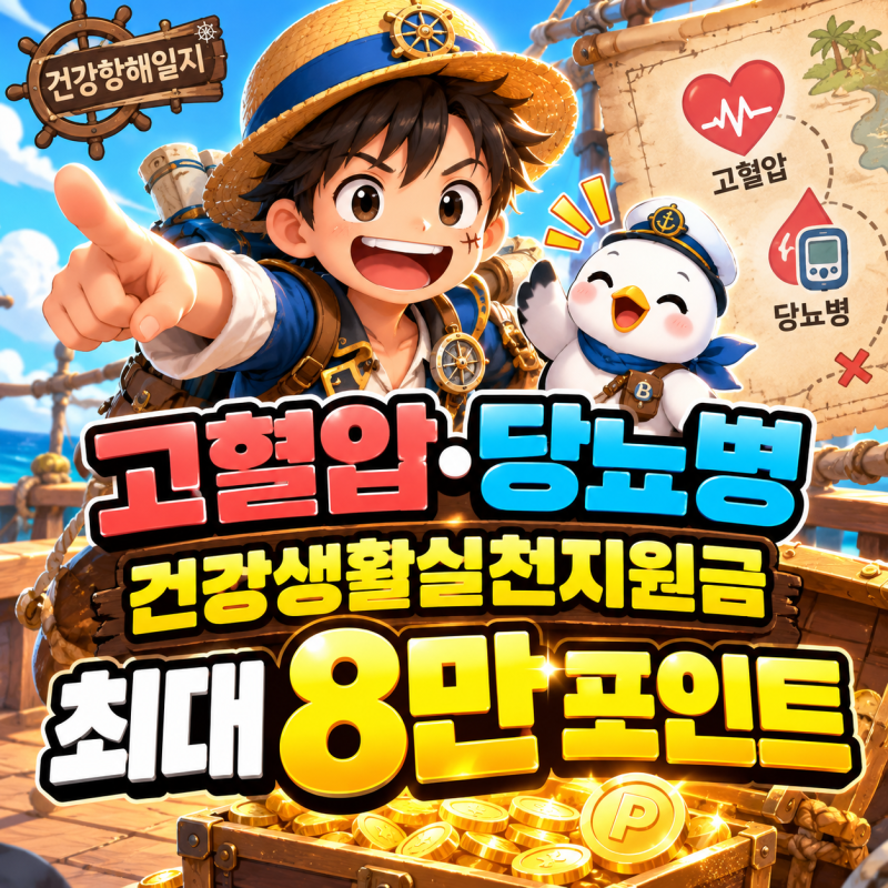 고혈압·당뇨병 건강생활실천지원금 최대 8만원, 대상·신청방법은?