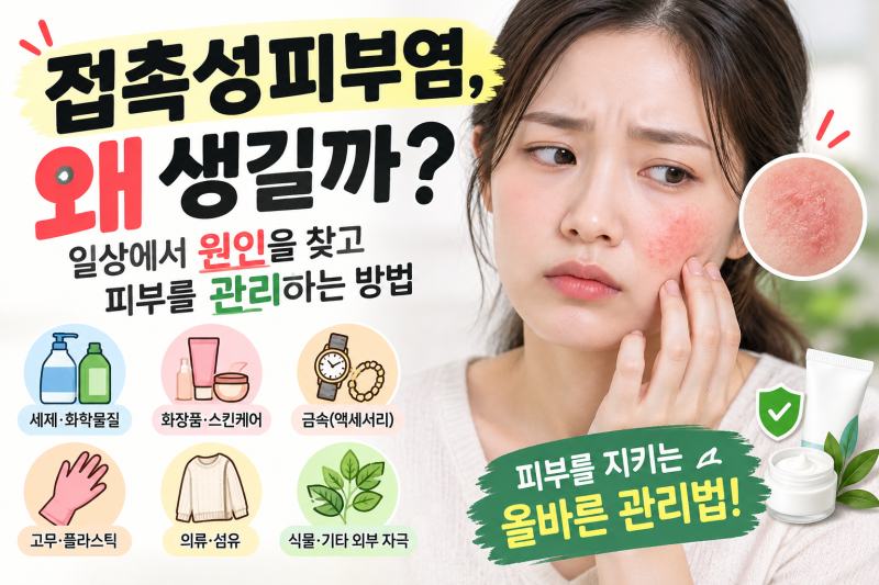 접촉성피부염, 왜 생길까? 일상에서 원인을 찾고 피부를 관리하는 방법 (환절기)