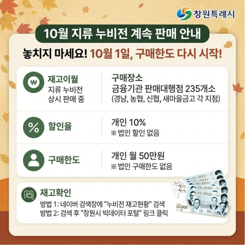 10월에도 지류 누비전 할인 판매 계속됩니다 9월에 구매했다면? 10월 1일부터 구매한도 다시 ....