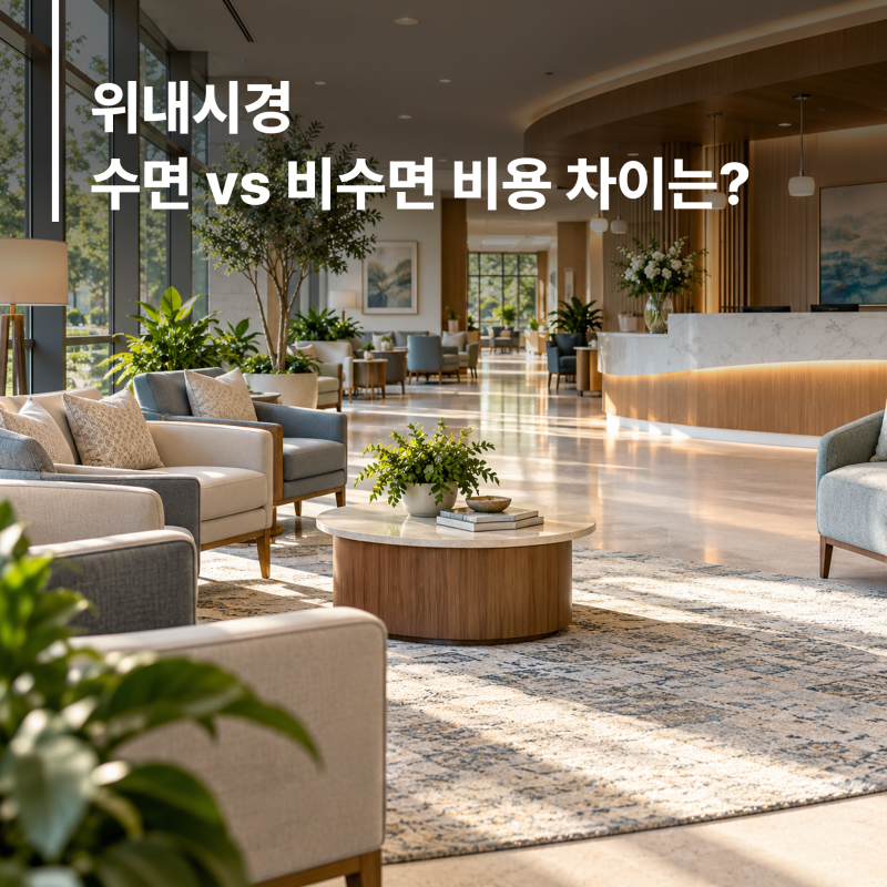 건강검진 위내시경 수면 비용｜비수면 가격과 건강보험 차이 정리