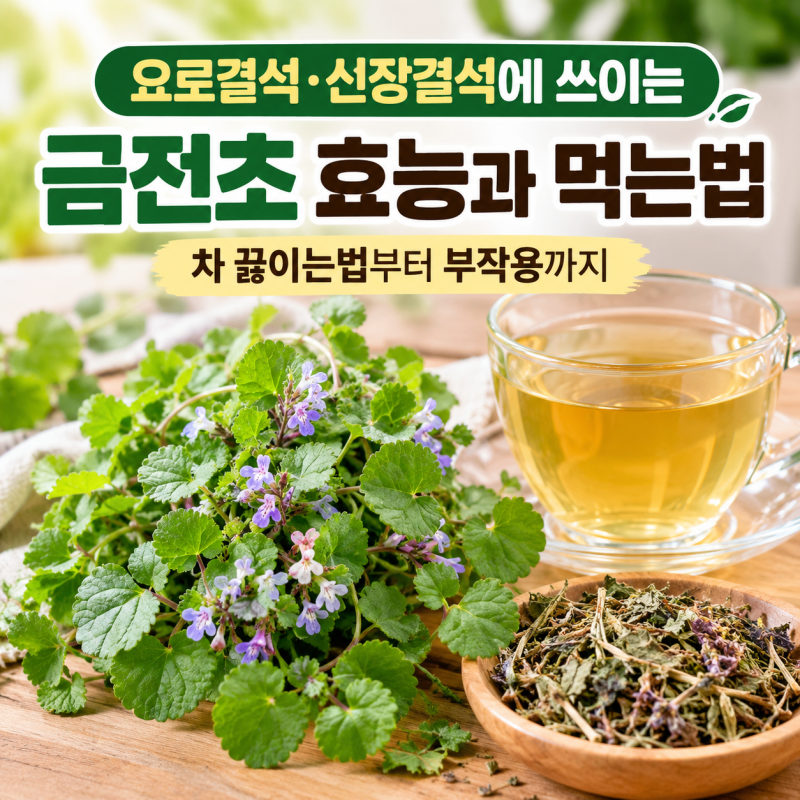 요로결석·신장결석 배출 돕는 금전초 효능과 먹는법, 부작용 총정리