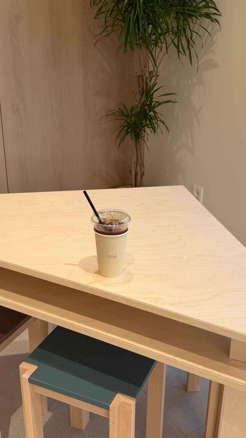 제주 신상 카페 연동 도청 근처 모모스원두 커피 맛집 토드｜@cafetod
