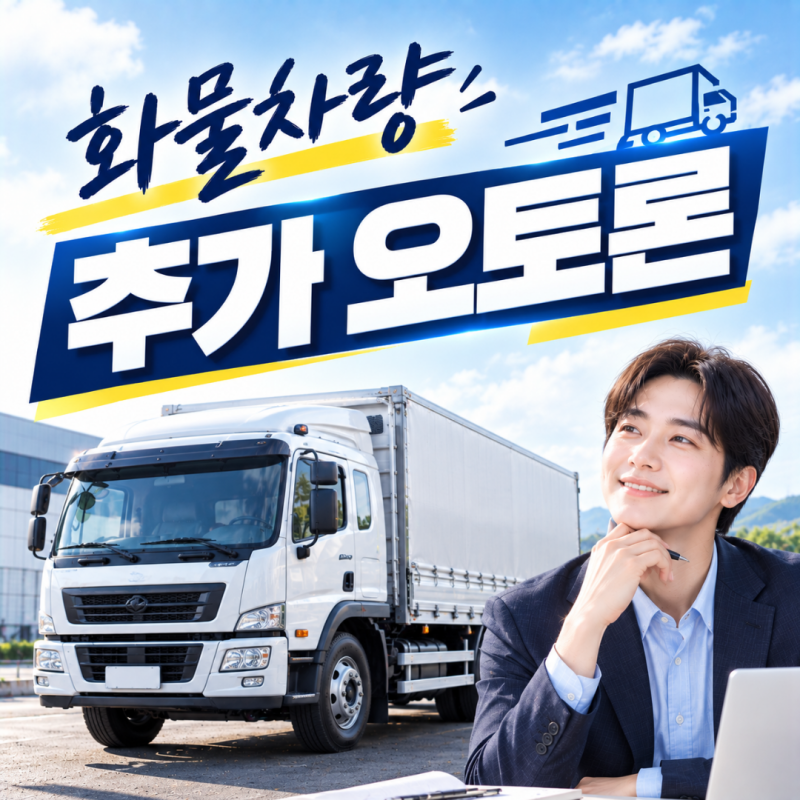 화물차량 추가 오토론대출, 한도보다 먼저 확인해야 할 차량의 현재 상태