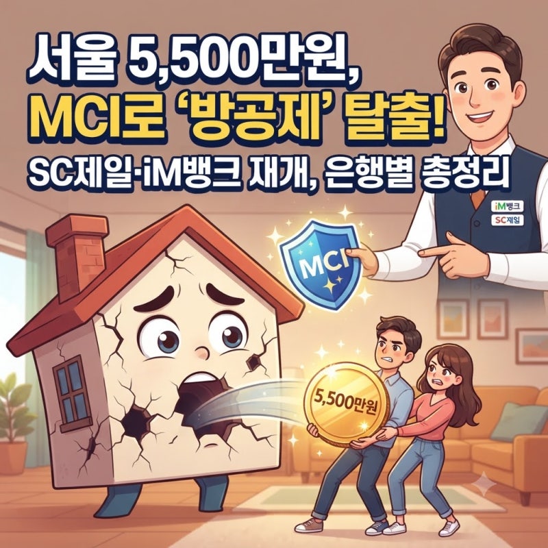 MCI 대출 뜻 가능은행 조건 금액 총정리