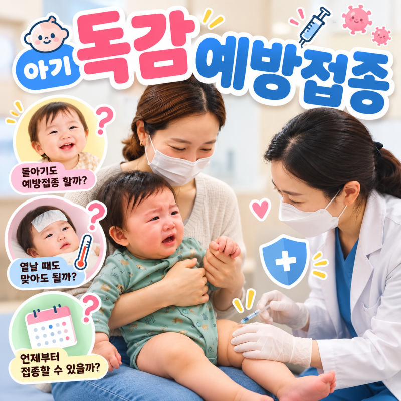 아기 독감 증상 예방접종 언제부터? 열날땐? 돌아기는? by 루비락3 슈퍼 프리미엄 분유