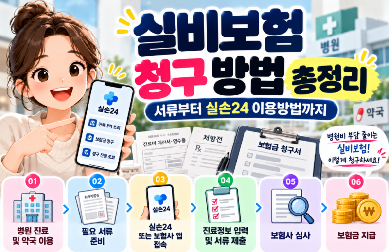 실비보험 청구 방법 총정리 서류부터 실손24 이용방법까지