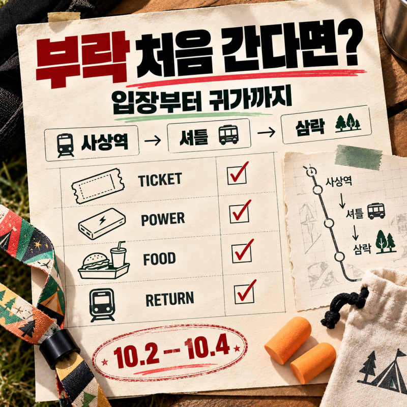 2026 부산국제록페스티벌 처음 간다면?｜준비물·입장·먹거리·화장실·셔틀·귀가까지 한 번....
