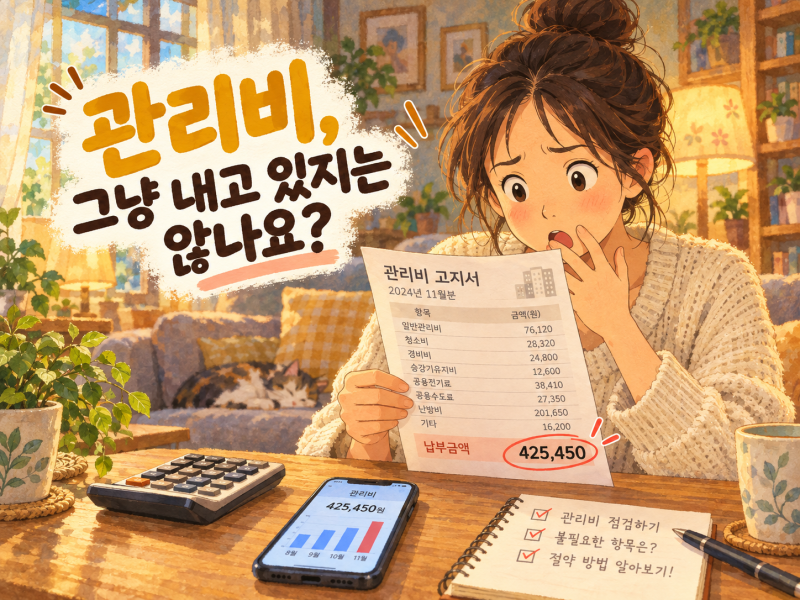 관리비 고지서 그냥 내고 있나요?