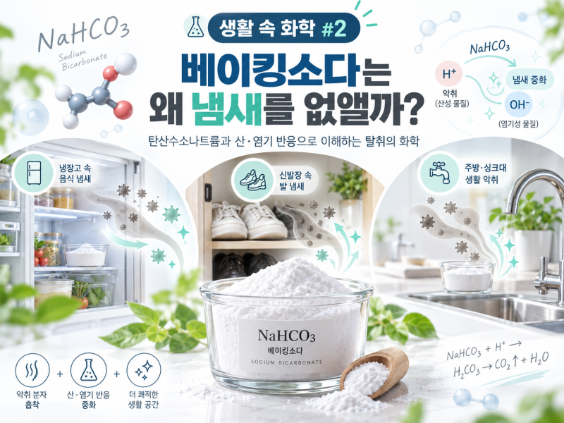 생활 속 화학 #2 베이킹소다는 왜 냄새를 없앨까?