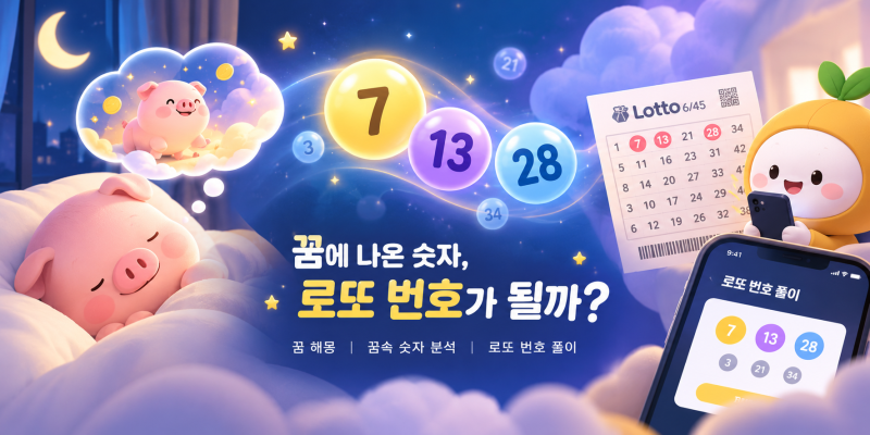 꿈 로또 번호 숫자 풀이 해몽해드려요! 꽝이어도 괜찮아 앱