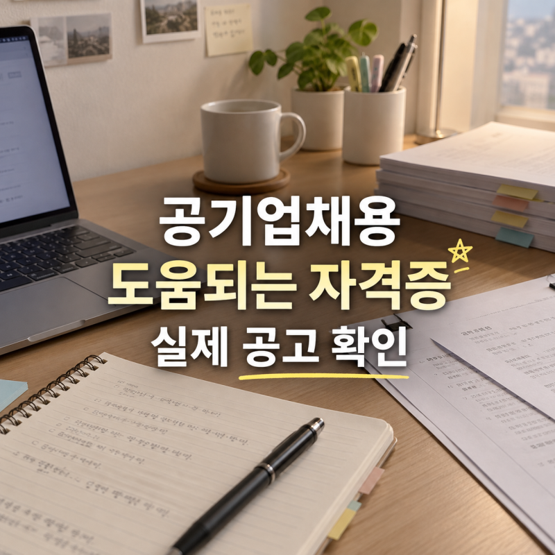 공기업채용, 자격증 뭐가 도움될까? 실제 공고에서 우대한 자격증 7가지