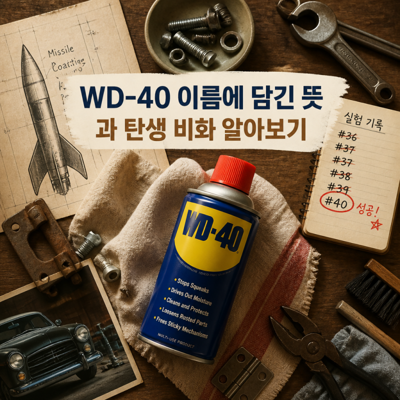 왜 WD-40일까 제품 이름의 진짜 의미와 유래