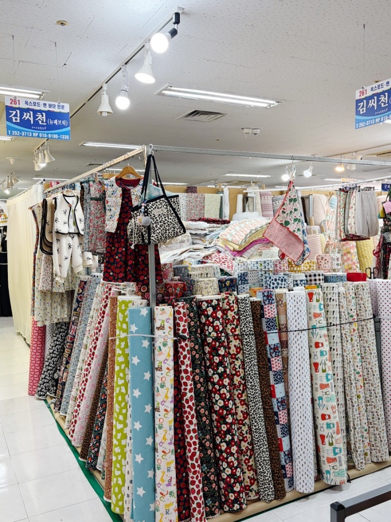 미싱 초보의 서문시장 원단 쇼핑 | 이번에 사온 원단들