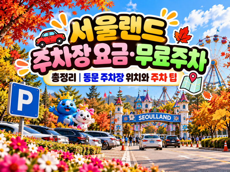 서울랜드 주차장 요금·무료주차 총정리｜동문 주차장 위치와 주차 팁