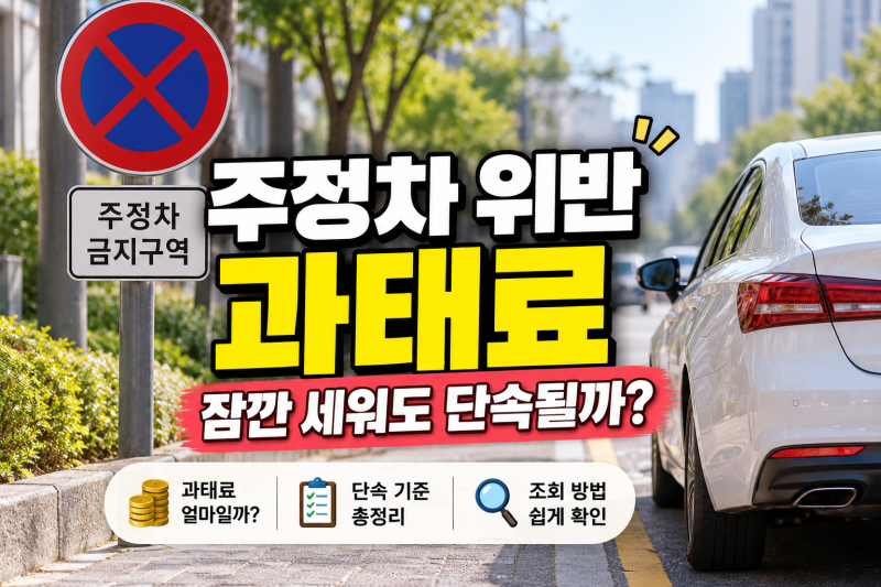 주정차 위반 과태료 얼마일까? 단속 기준과 조회 방법 총정리