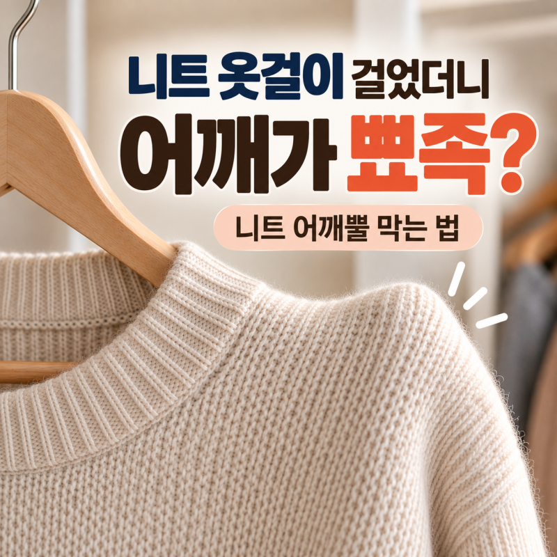 니트 옷걸이 걸기, 니트 어깨뿔 안 생기게 거는 법