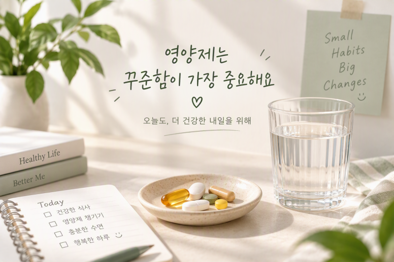 영양제 먹는 시간, 아침·저녁 언제? 비타민·오메가3·마그네슘 정리