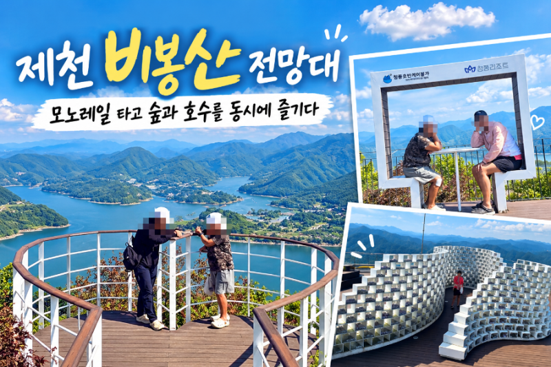 제천 비봉산 전망대｜모노레일 타고 숲과 호수를 동시에 즐기다