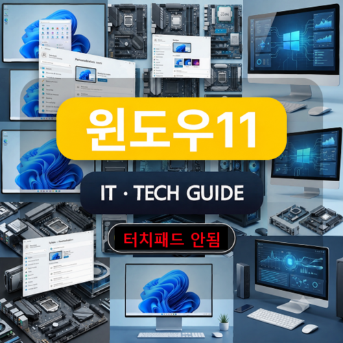 윈도우11 노트북 터치패드가 안 될 때 잠금 해제부터 드라이버 재설치까지