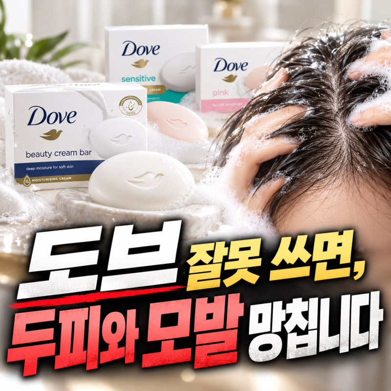 도브 비누로 머리 감으면 탈모가 줄어들까? 피부과 전문의의 솔직한 답