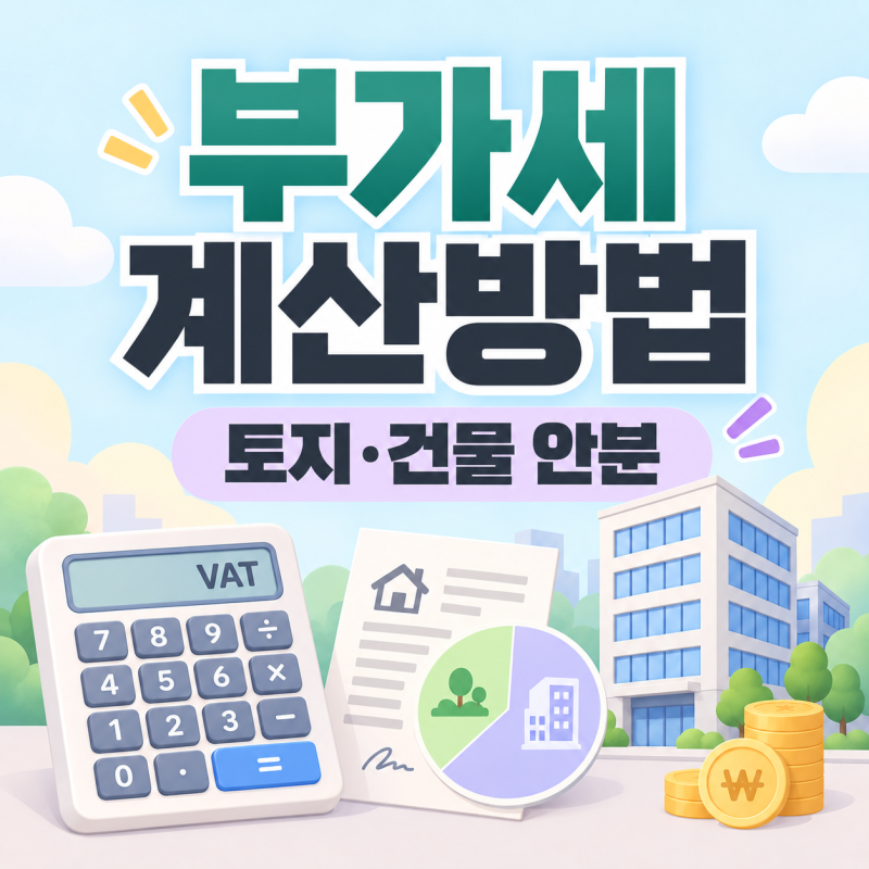 지식산업센터 매매 부가세 계산방법｜토지·건물 안분 계산 쉽게 정리