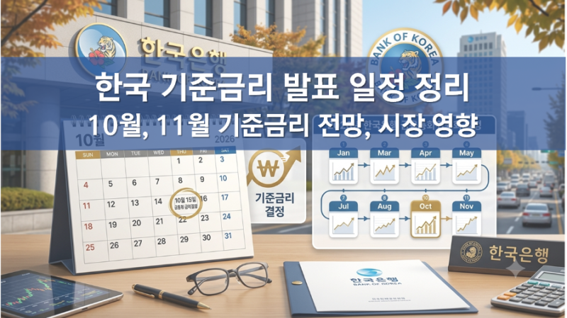 한국 기준금리 발표일 10월, 2026년 한국은행 금통위 일정, 뜻, 11월 금리인상 발표, 금리 결정 ....