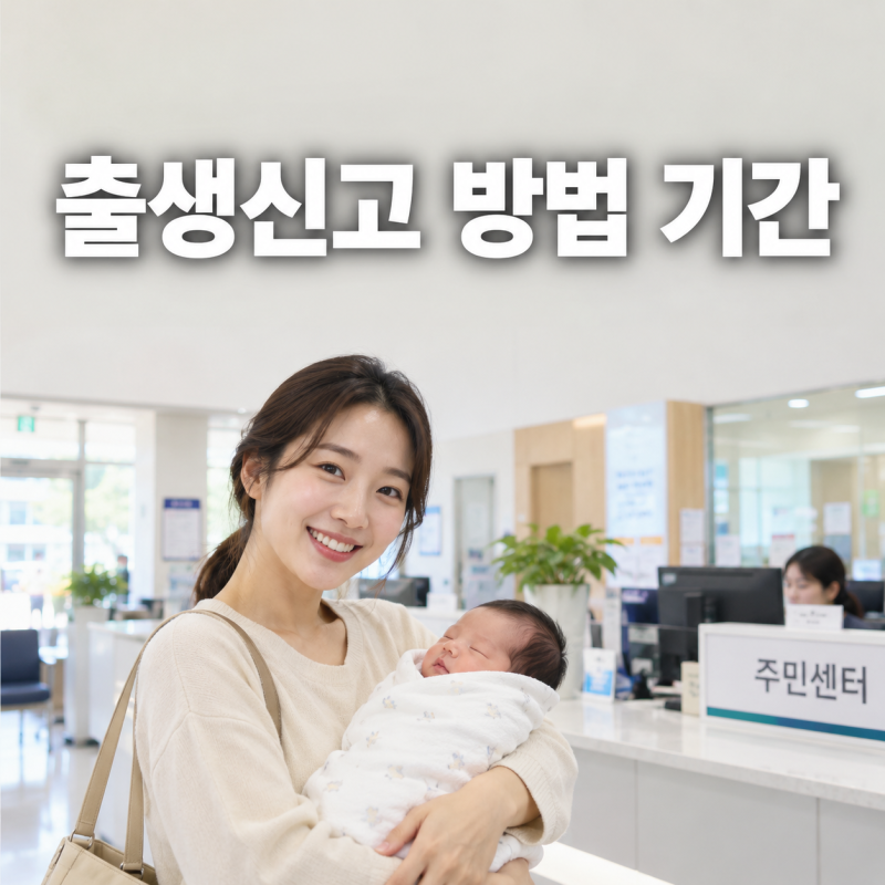 출생신고 방법과 기간 준비물 온라인 출생신고 조건 과태료까지 2026년 기준 정리