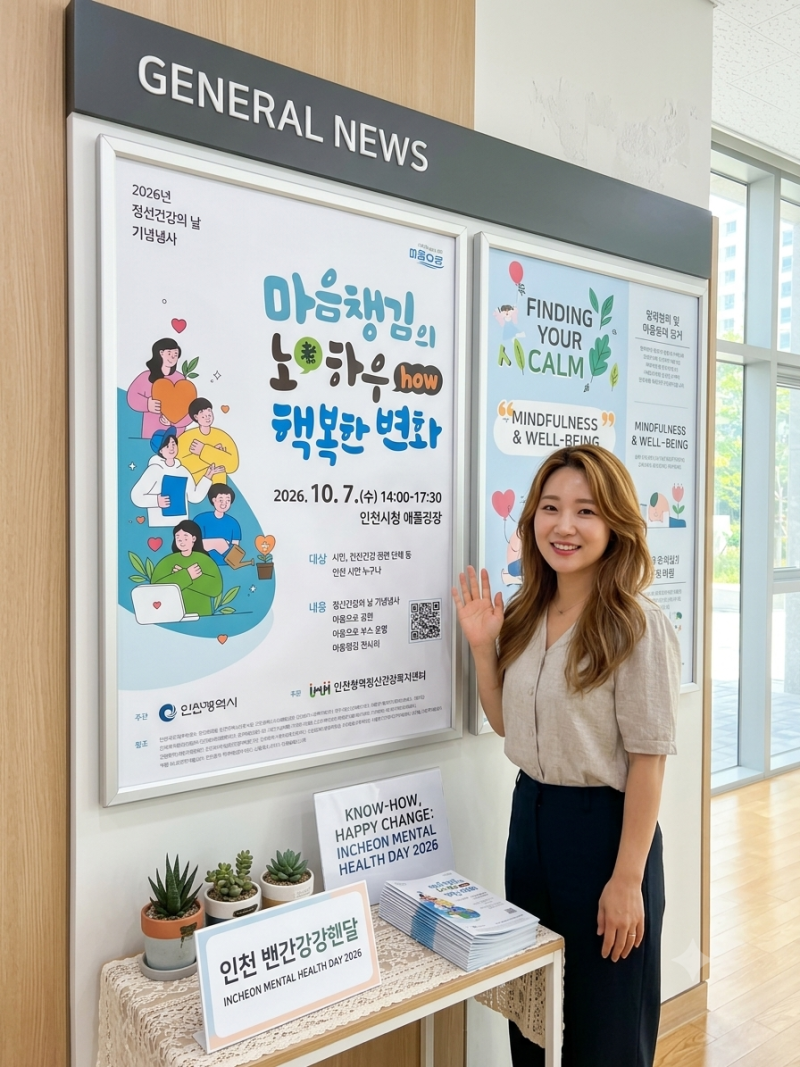 [인천 소식] 2026년 정신건강의 날 기념행사 "마음챙김의 노하우(know-how), 행복한 변화" 안내