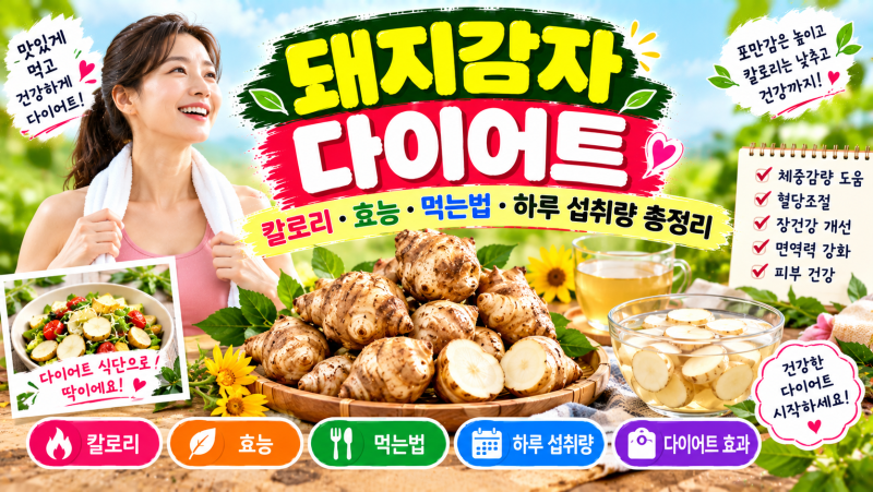 돼지감자 다이어트｜칼로리·효능·먹는법·하루 섭취량 총정리