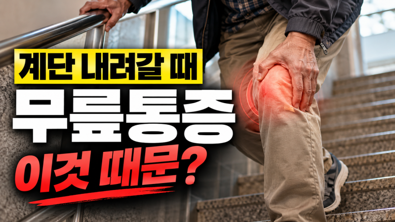 계단 내려갈 때 무릎 통증｜연골 문제일까? 1분 자가체크