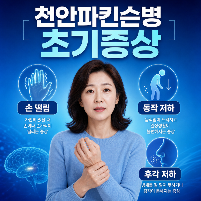 천안파킨슨병의 초기증상은 무엇일까 놓치기 쉬운 대표 증상 7가지와 진료 시점