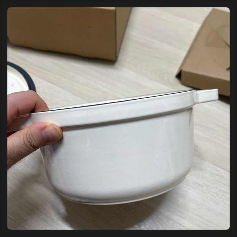 르메이드 인덕션 에나멜 무쇠 주물 양수 냄비 사용 후기, 솥밥 요리가 즐거워졌어요