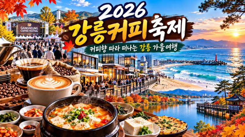 ☕ 2026 강릉커피축제｜커피향 따라 안목해변까지, 10월 강원도 가을여행