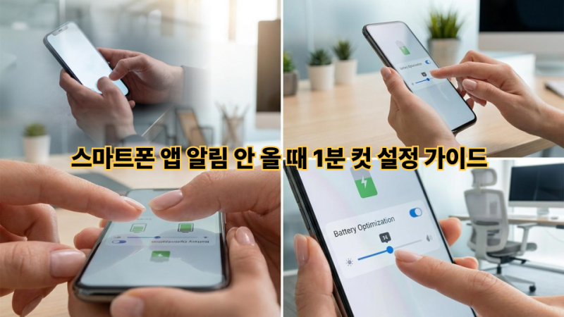 카톡 알림 안 올 때 1분 만에 해결하는 방법! 스마트폰 앱 알림 설정 완벽 정리