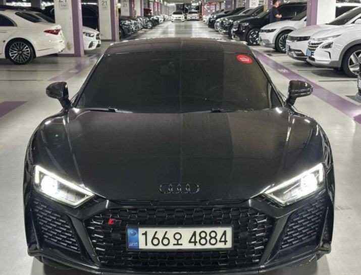 중고 아우디 R8 5.2 V10 퍼포먼스 쿠페 2021년식 완전무사고 | 블랙 · 전체 PPF 시공 | 수원 SK V1 모....