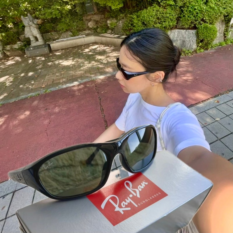 [RayBan] 제니 레이밴 대디오 RB2016 리뷰, 착용 사진+ 신세계 강남 레이벤 선글라스 위치